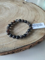 Kugelarmband 10mm Turmaline & Quarz