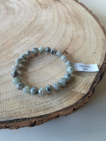 Kugelarmband 8 mm Kiwi Jaspe