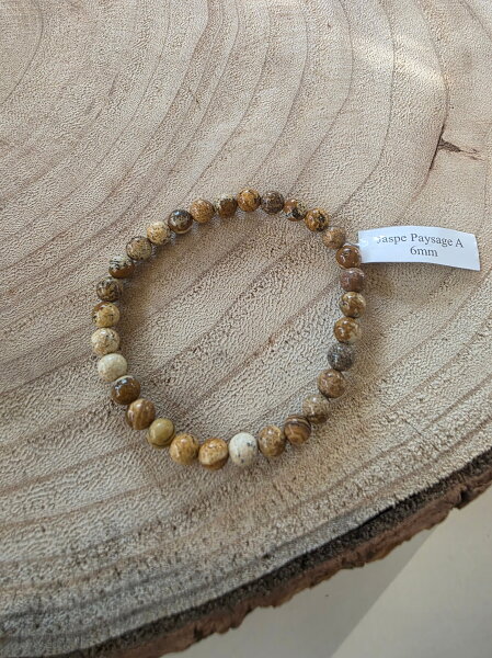 Kugelarmband 6mm Landschafts Jaspis