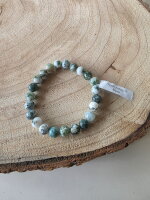 Kugelarmband 8mm Baumachat